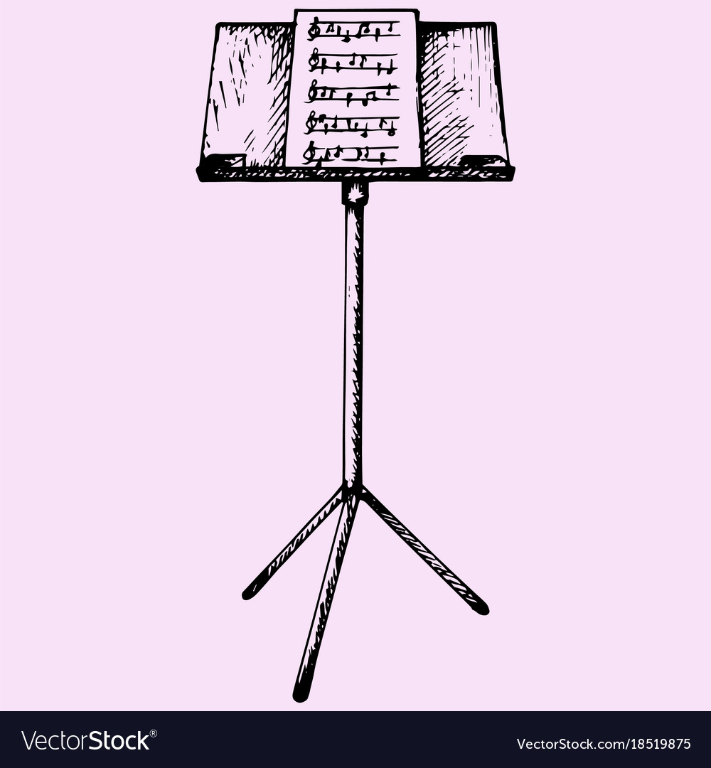 Music sheets on stand