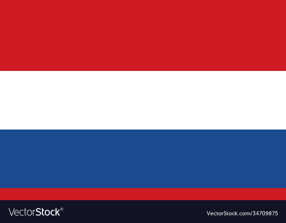 Netherlands national flag in exact proportions