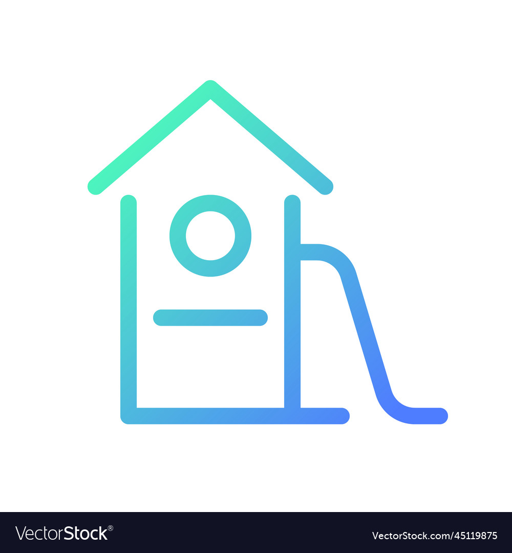 Playground location pixel perfect gradient linear Vector Image Playground location pixel perfect gradient linear