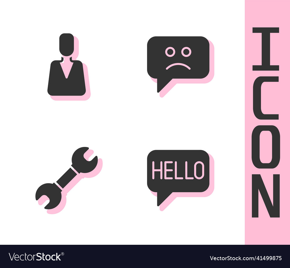 Set hello in different languages employee wrench