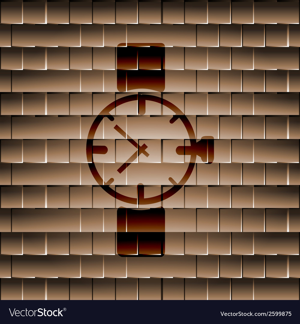 Watchclock flat modern web button and space