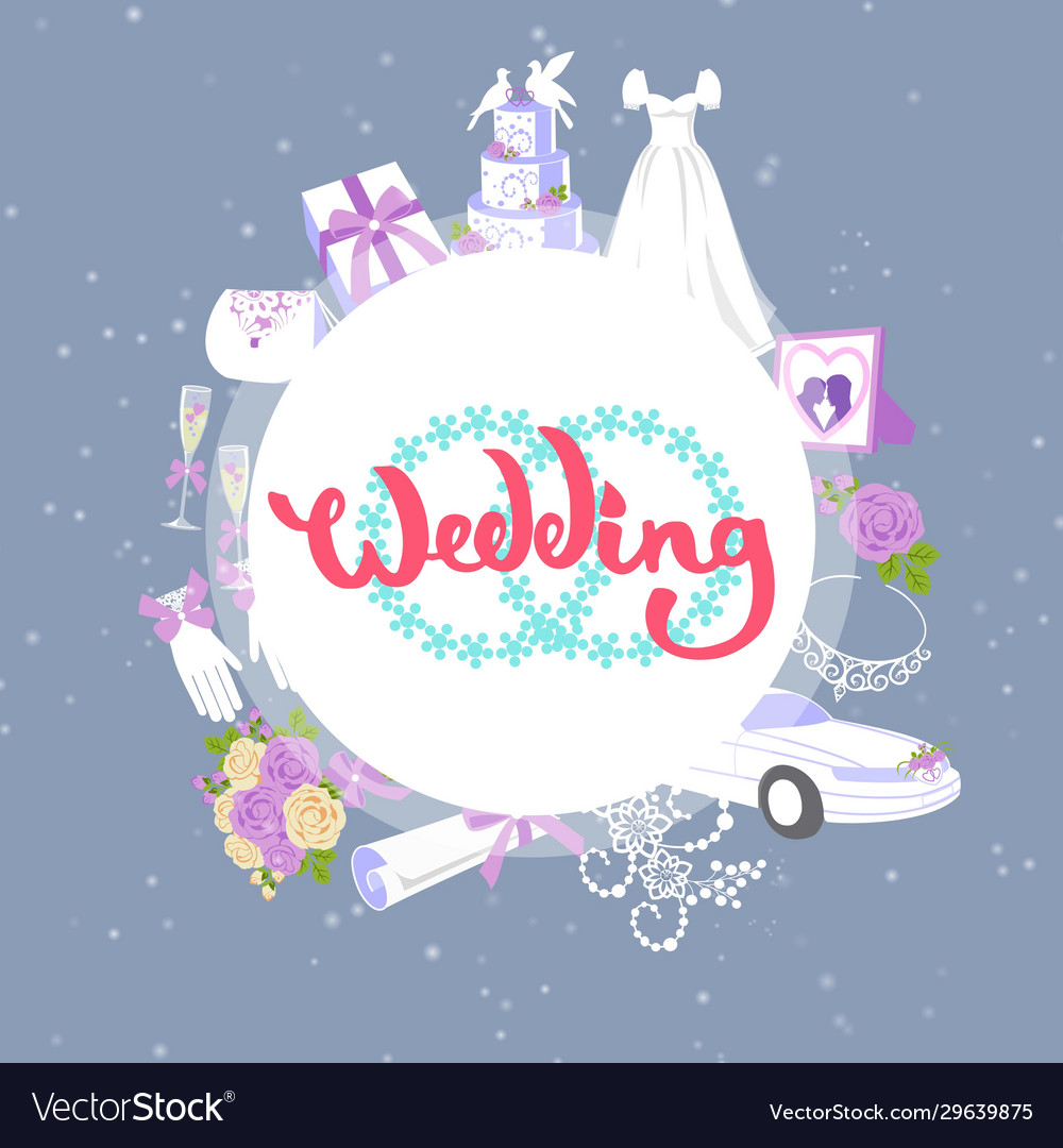 Wedding accessories circle banner bridal fashion