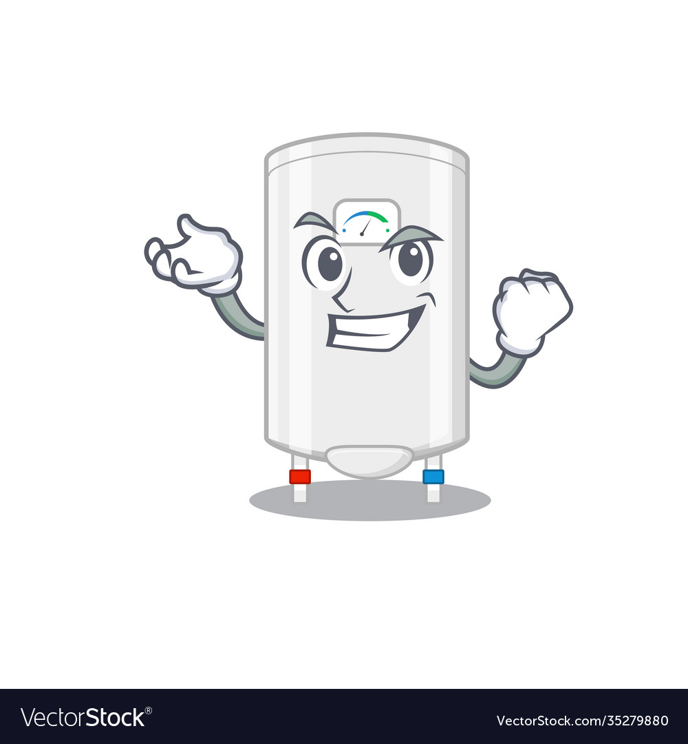 A Dazzling Gas Water Heater Mascot Design Concept Vector Image 6263