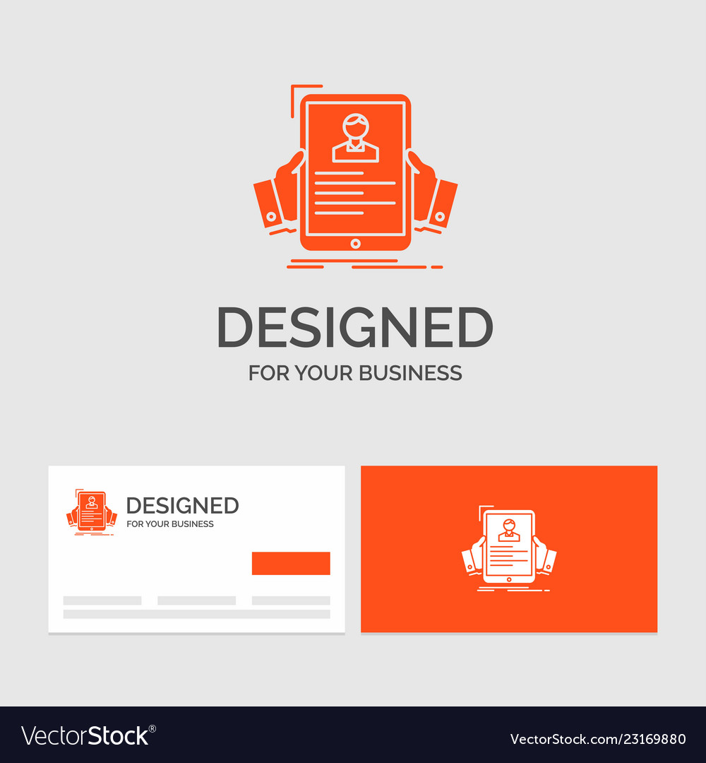 business logo template for resume employee hiring vector image for resume