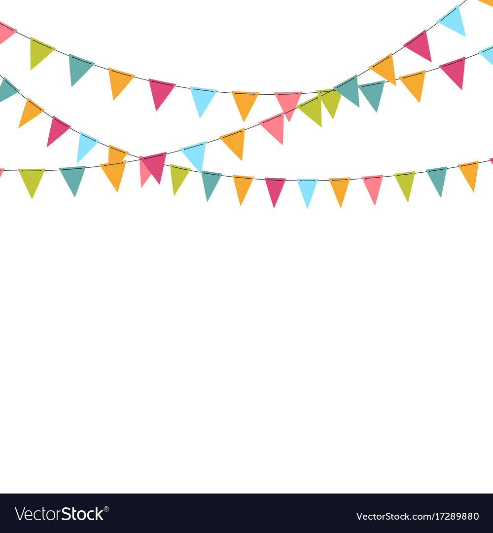 Colorful Party Flags Background
