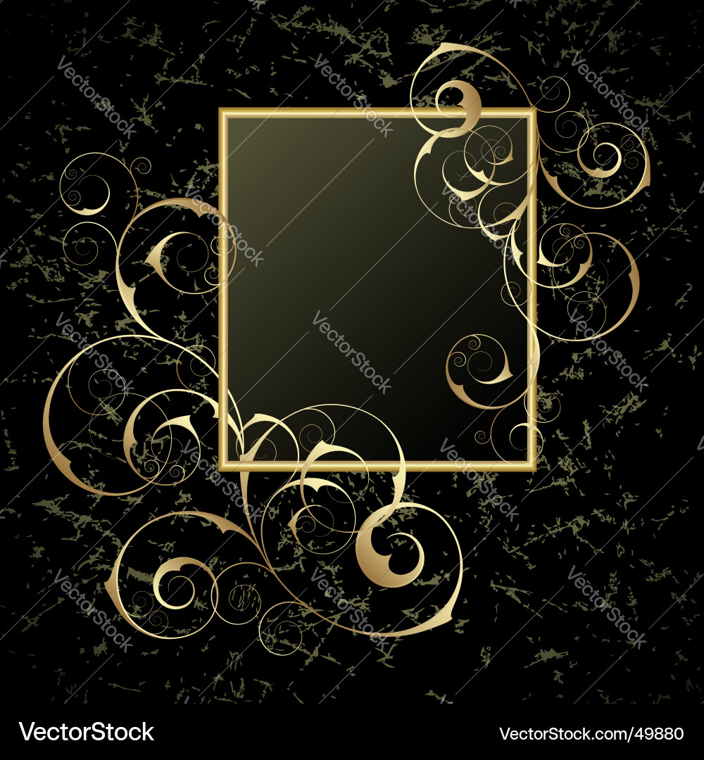 Gold frame Royalty Free Vector Image - VectorStock