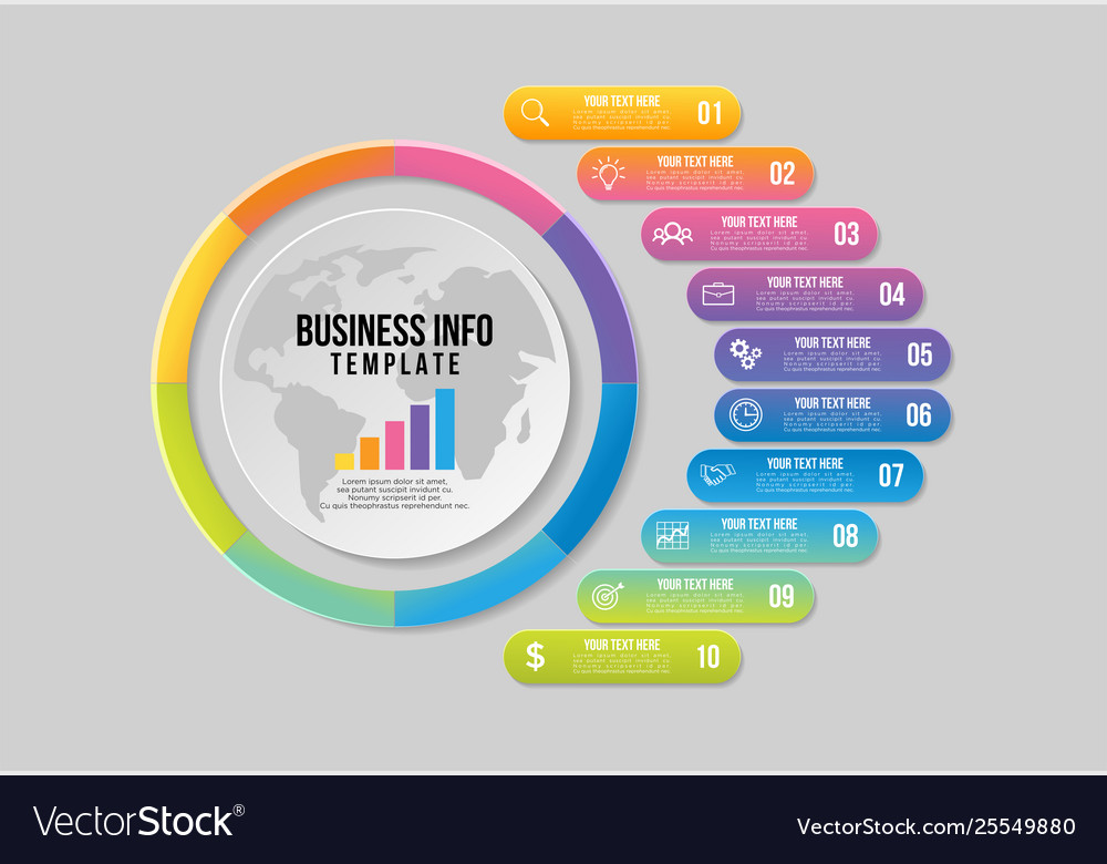 Infographic design template with options steps