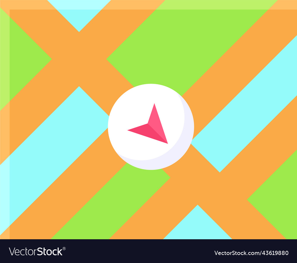 Map navigation icon location and navigation Vector Image
