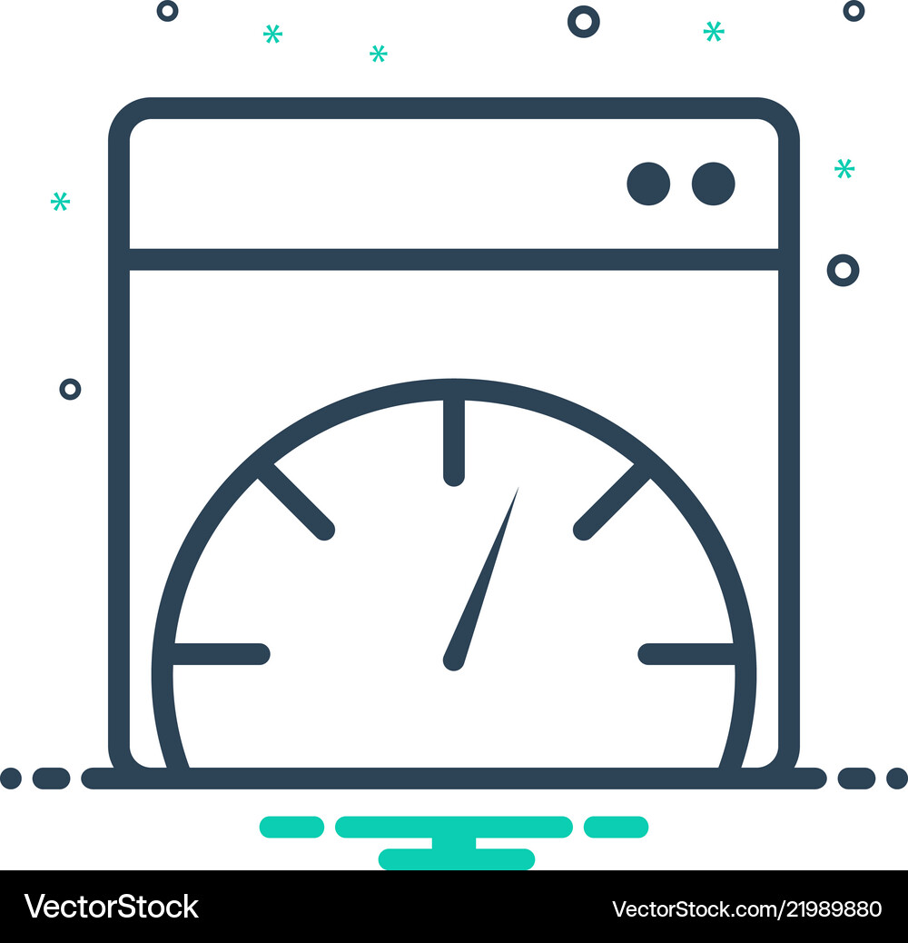 Page speed Royalty Free Vector Image - VectorStock