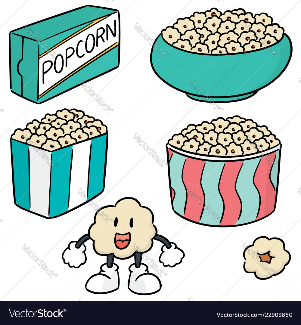 Set of popcorn