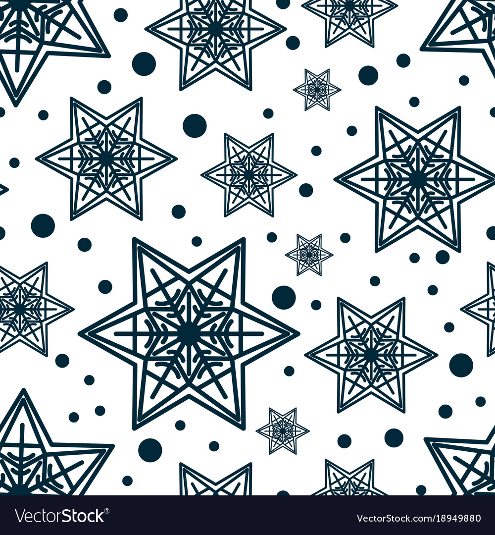 Snowflake Seamless Pattern