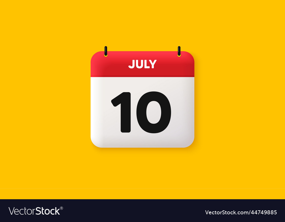 10th day of the month icon event schedule date