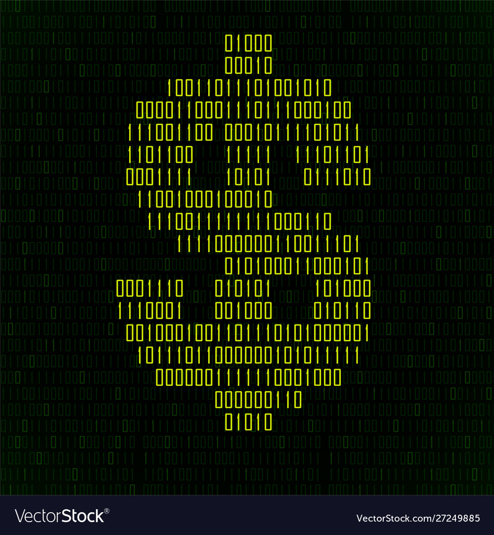 Abstraktes Zeichen Dollar binäre Code-Technologie