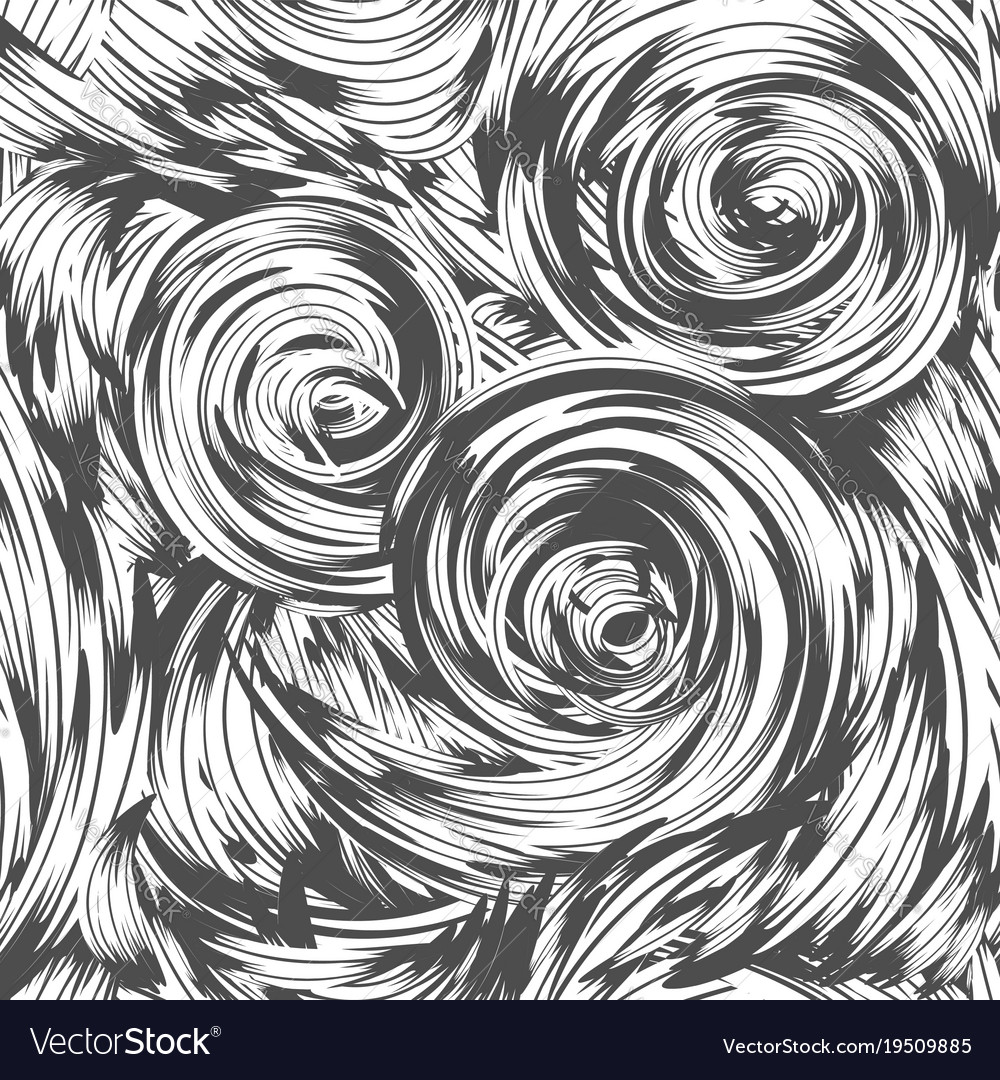 Abstract swirl seamless pattern
