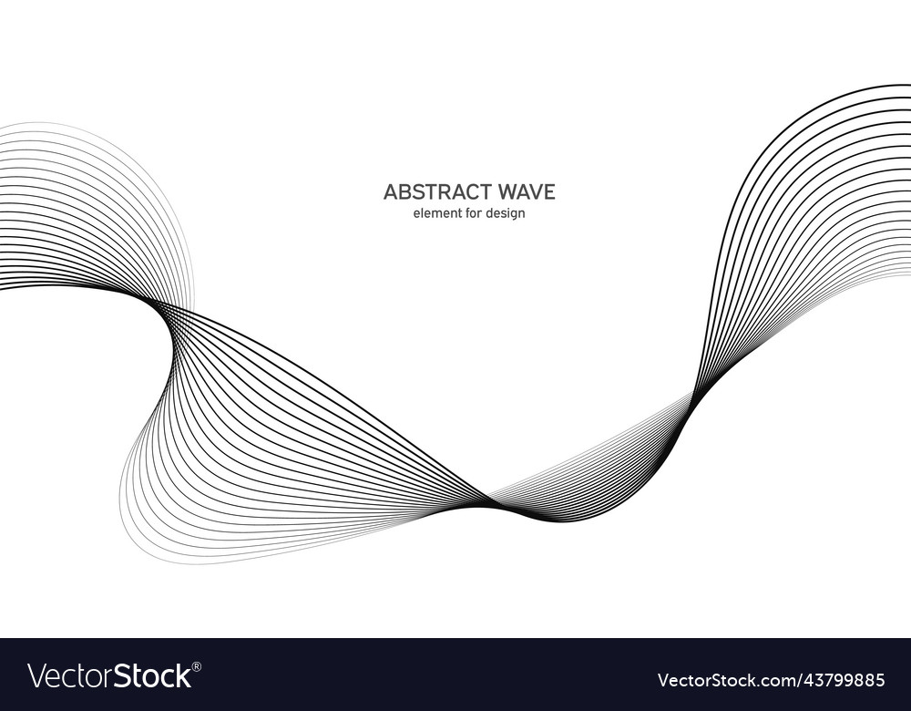Abstract wave element for design digital Vector Image Abstract wave element for design digital