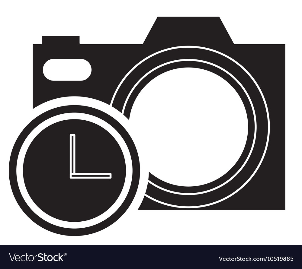Camera and clock icon