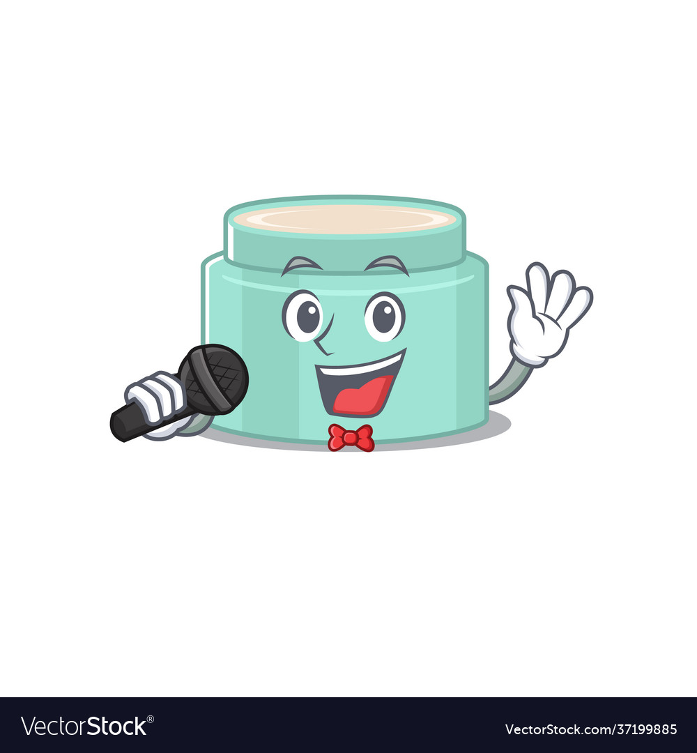 Cartoon character lipbalm sing a song Royalty Free Vector Cartoon character lipbalm sing a song Royalty Free Vector