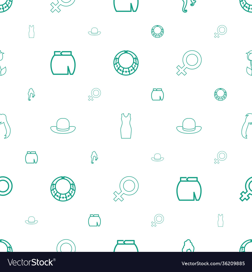 Elegant icons pattern seamless white background