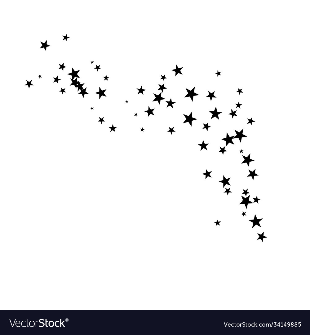 Fireworks star random source stream falling vector image Fireworks star random source stream falling