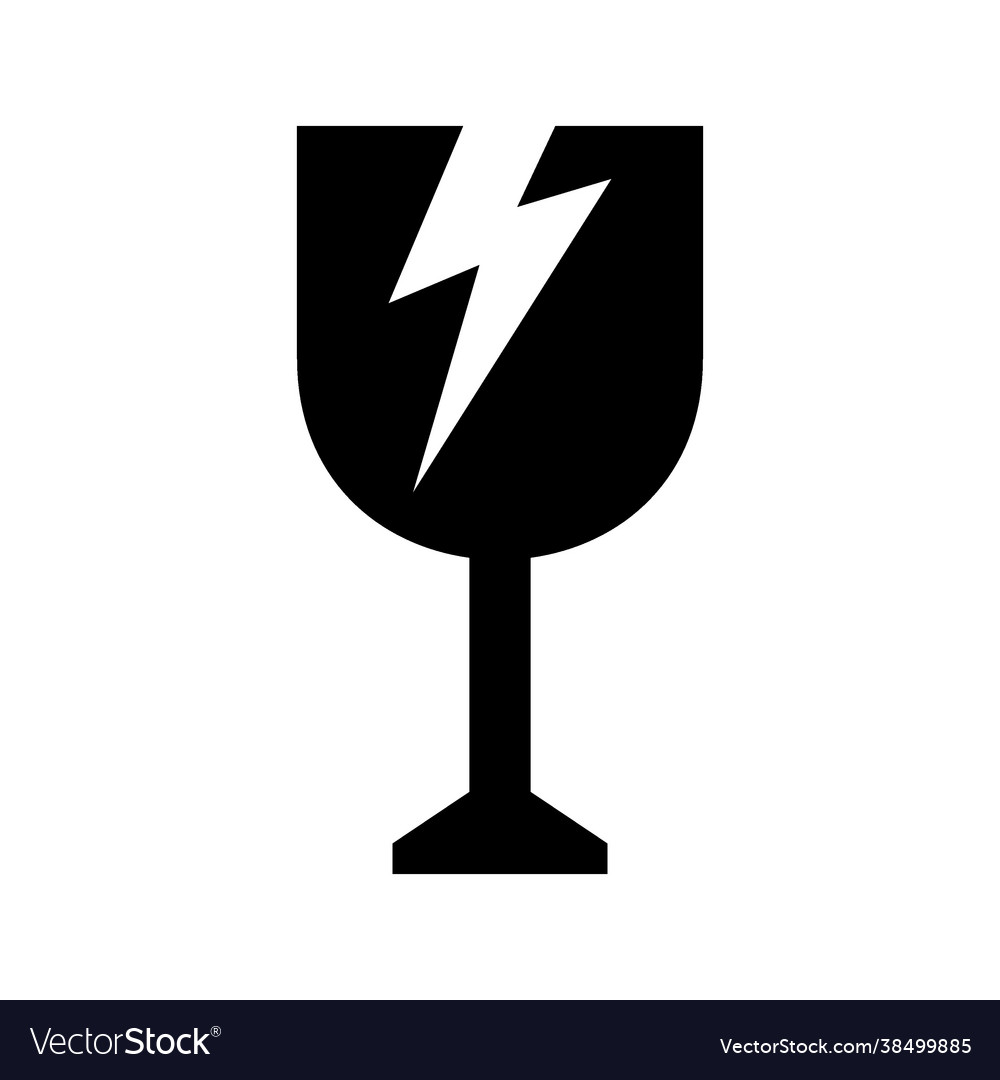 Fragile icon vector image Fragile icon