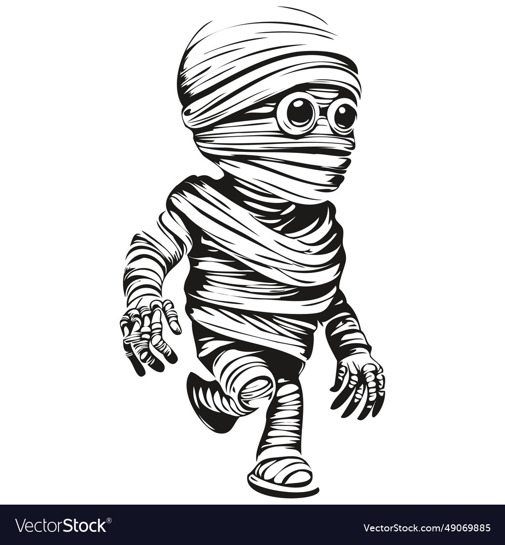 Halloween Mummy Artwork Royalty Free Vector Image