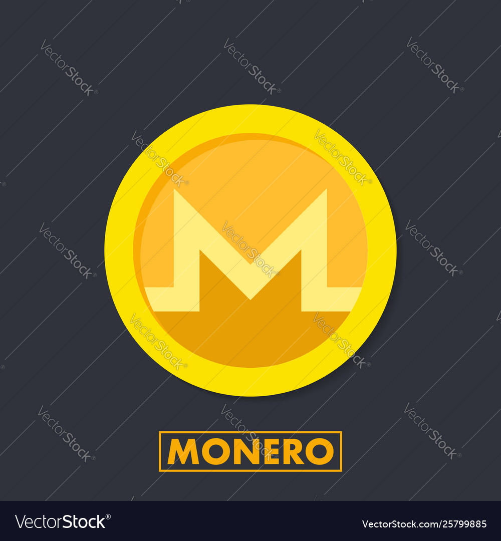 Monero xmr crypto currency icon for apps