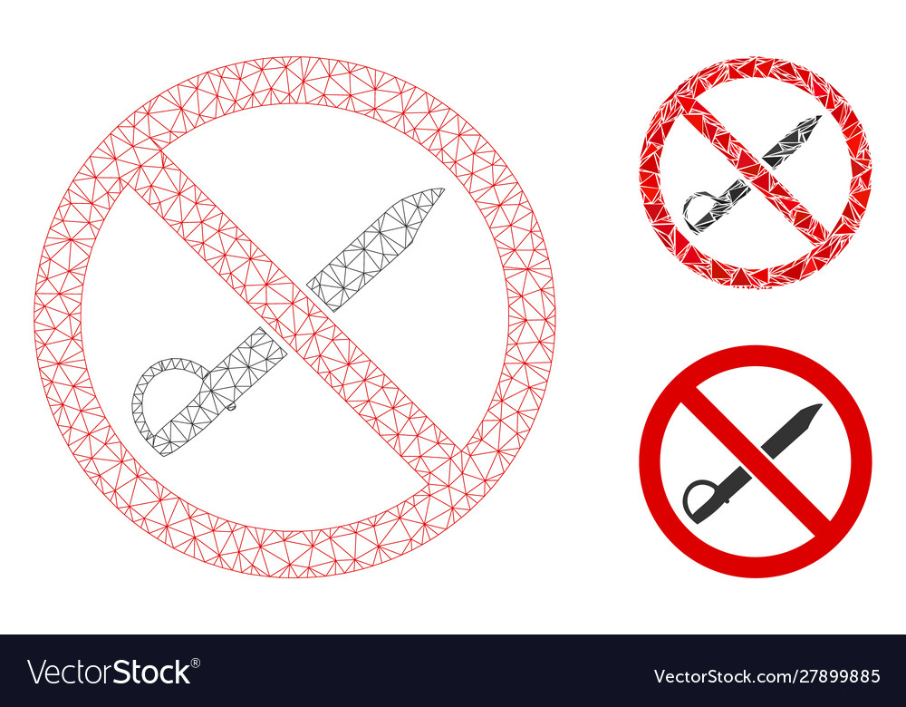 No cold weapon mesh 2d model and triangle