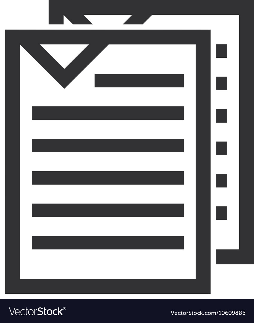 Text document file isolated icon Royalty Free Vector Image