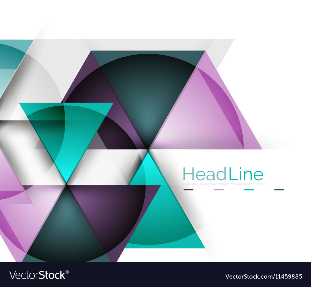 Triangle abstract background