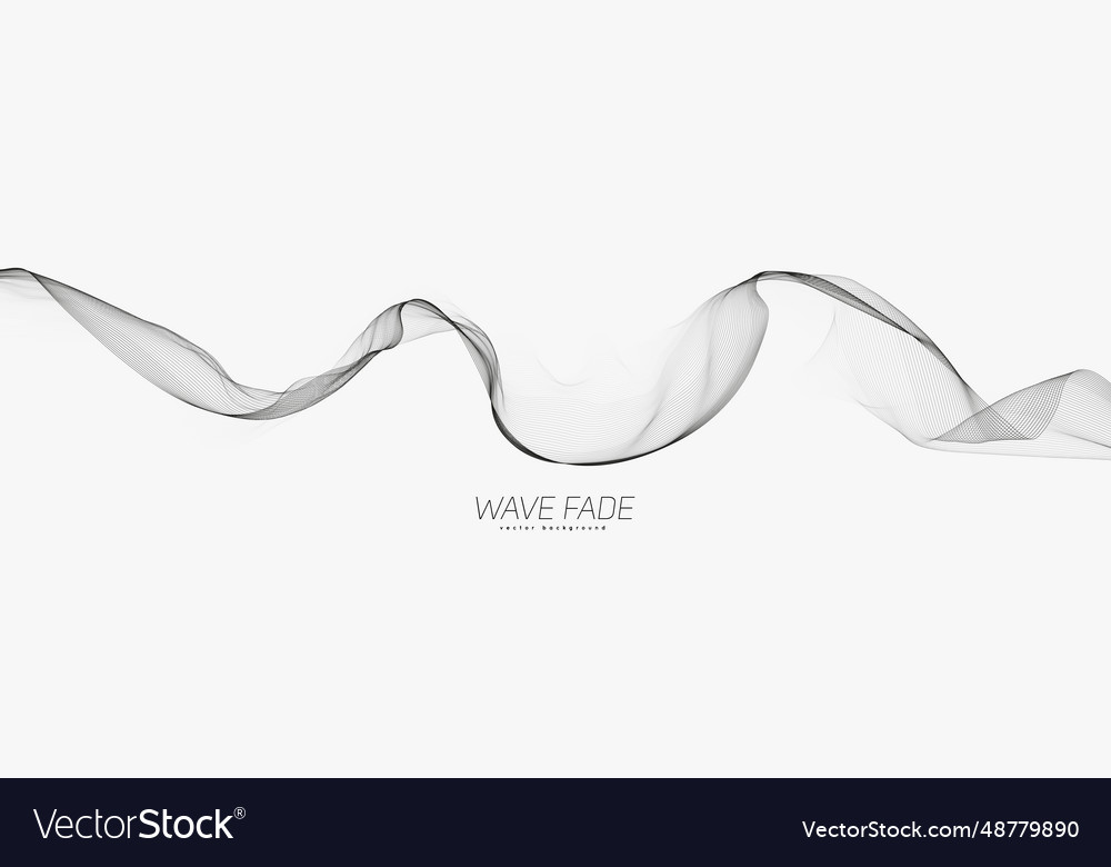 Abstract background with faded line waves warped vector image Abstract background with faded line waves warped