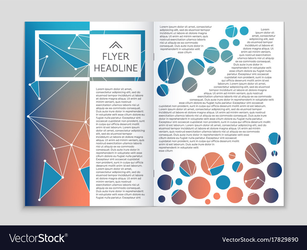 Abstract layout background set for art