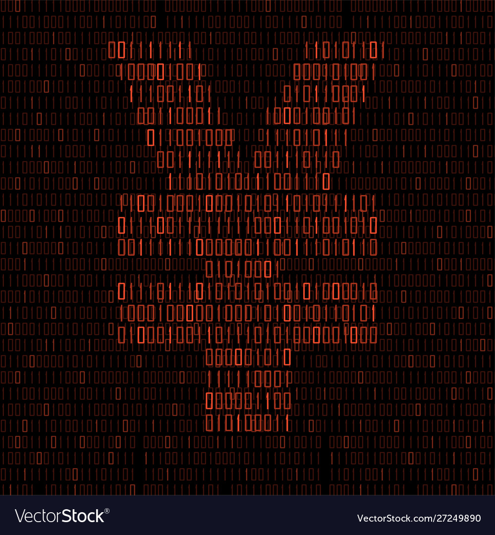 Abstract sign yuan binary code technology logo