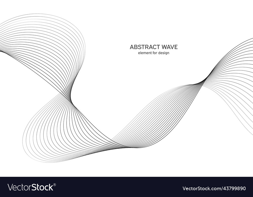 Abstract wave element for design digital vector image Abstract wave element for design digital