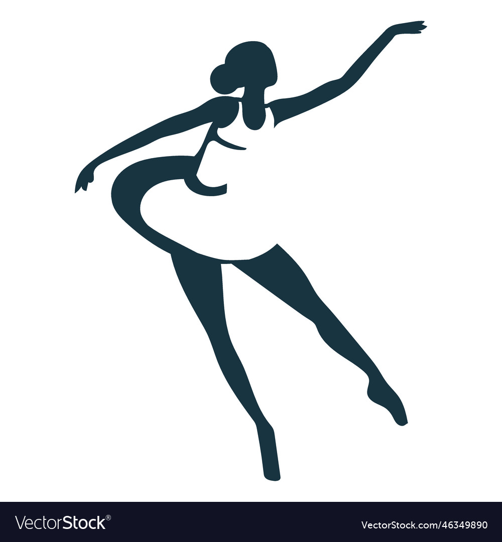 Ballerina ballet dancer pointe shoe posture Vector Image