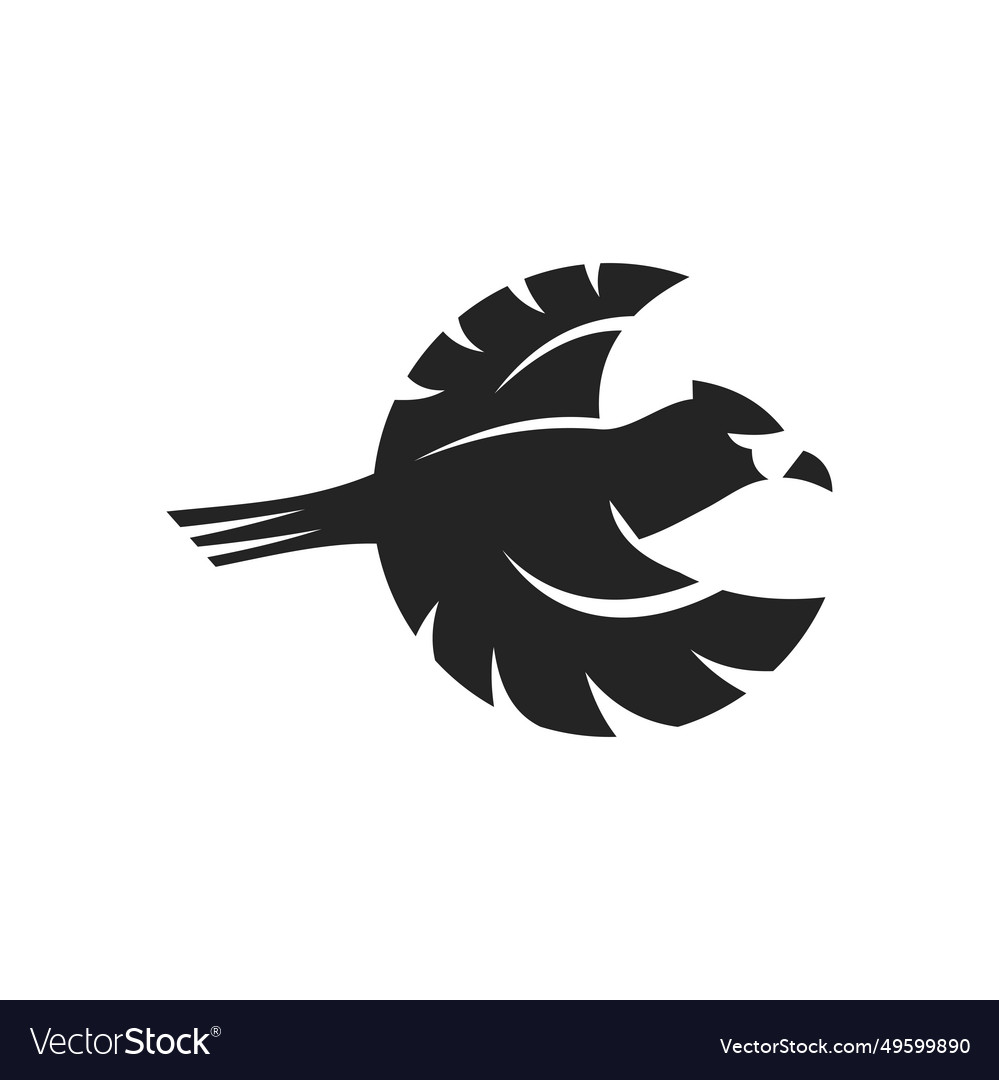 Cardinal bird logo template isolated brand Vector Image