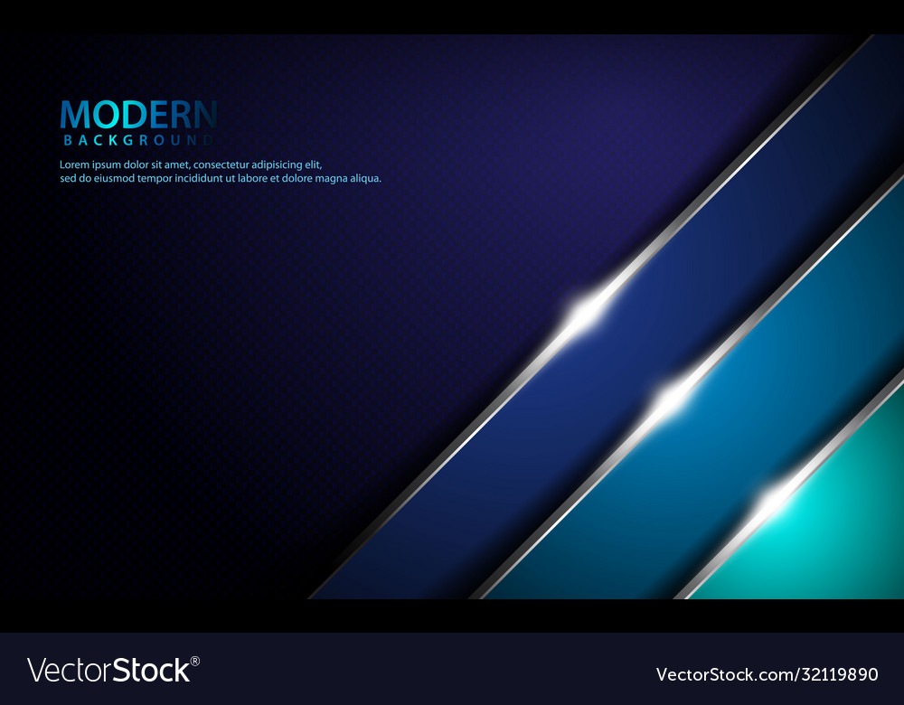 Dark blue abstract overlap layers background vector image Dark blue abstract overlap layers background