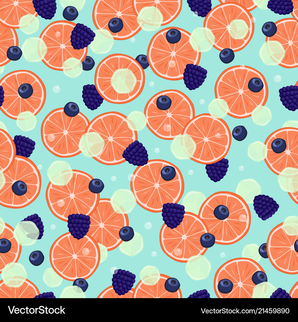 Healthy organic fruits seamless pattern Royalty Free Vector