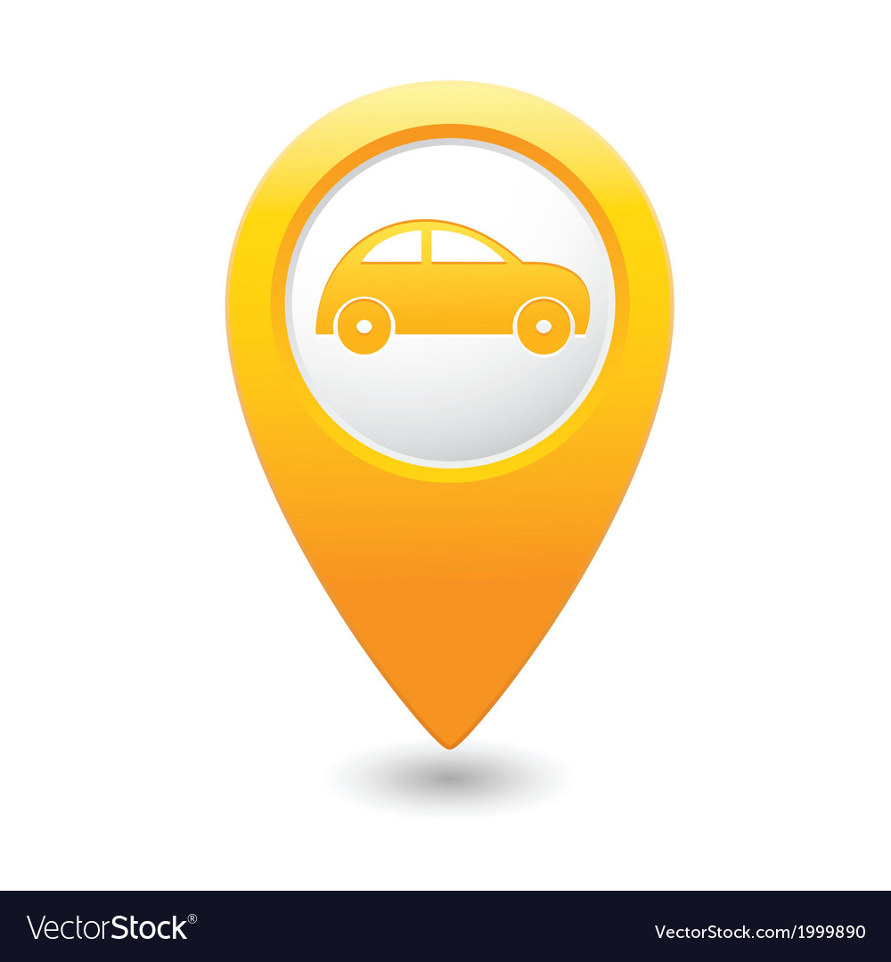 Map Pointer with Car Icon