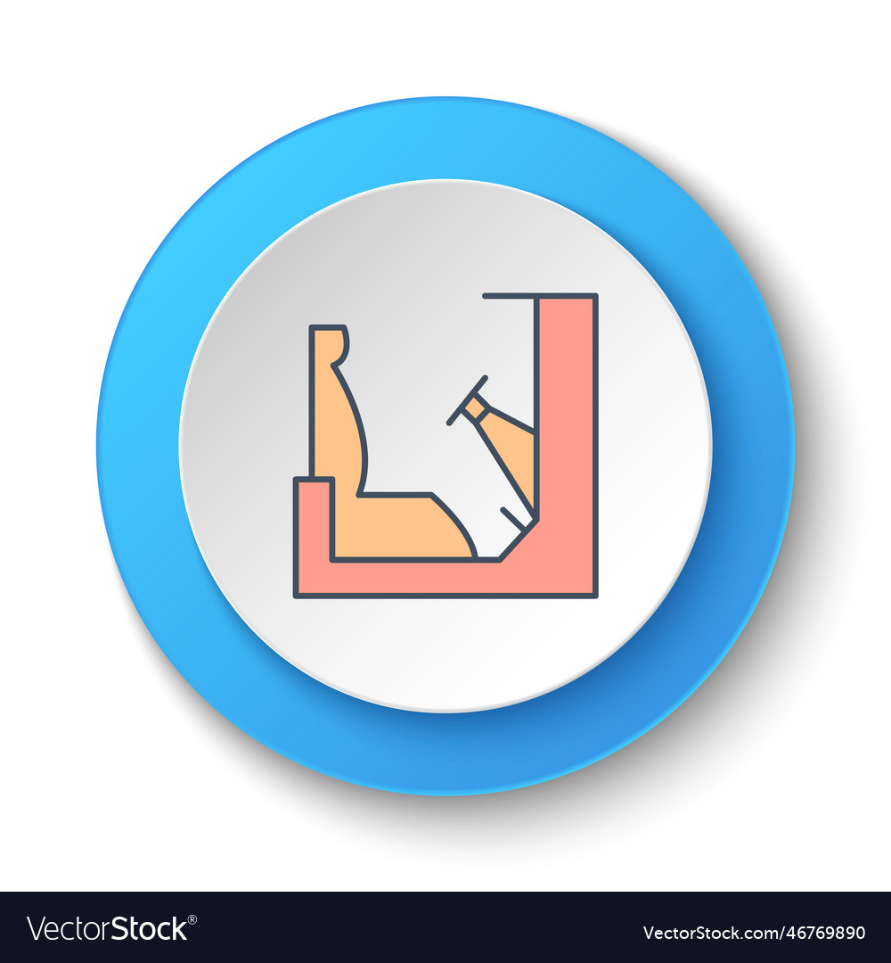 Round button for web icon seat racing game Vector Image Round button for web icon seat racing game