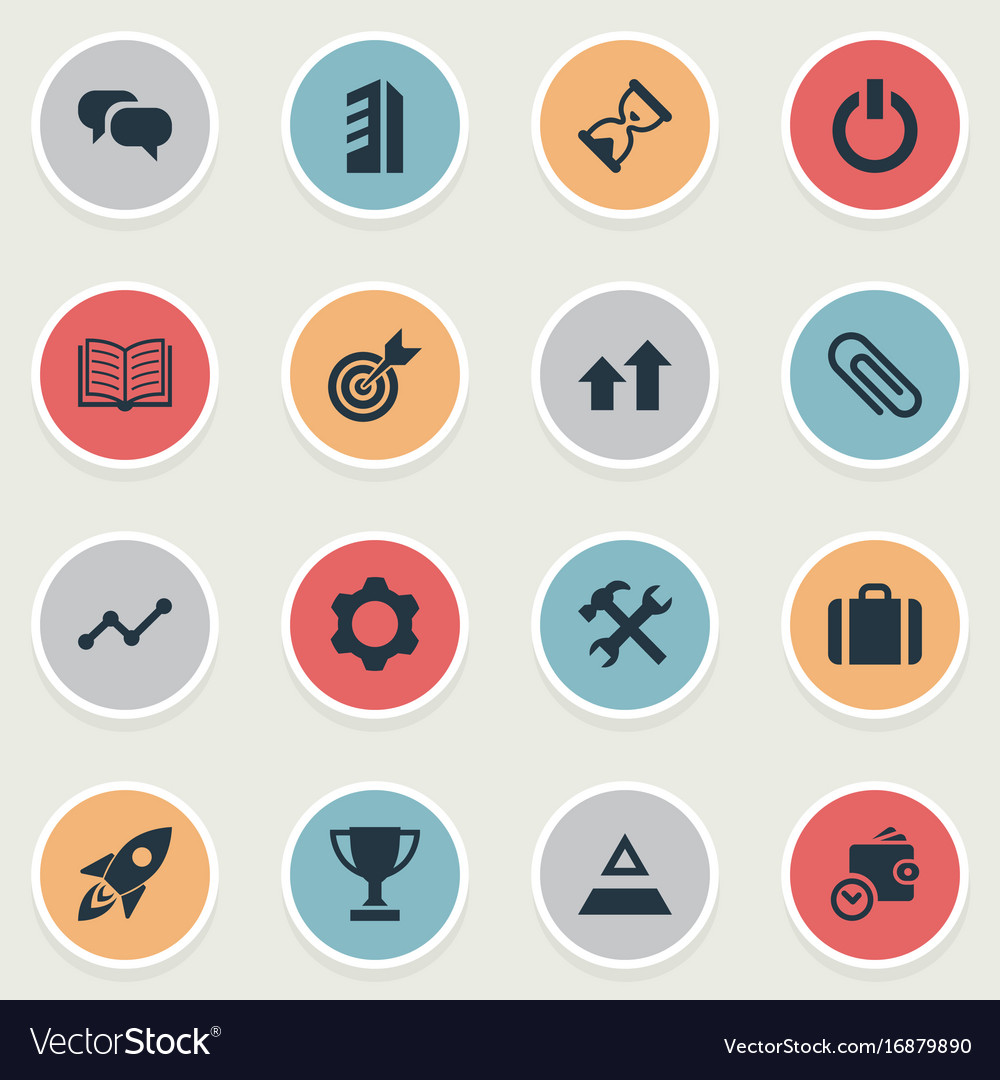 Set of simple teamwork icons