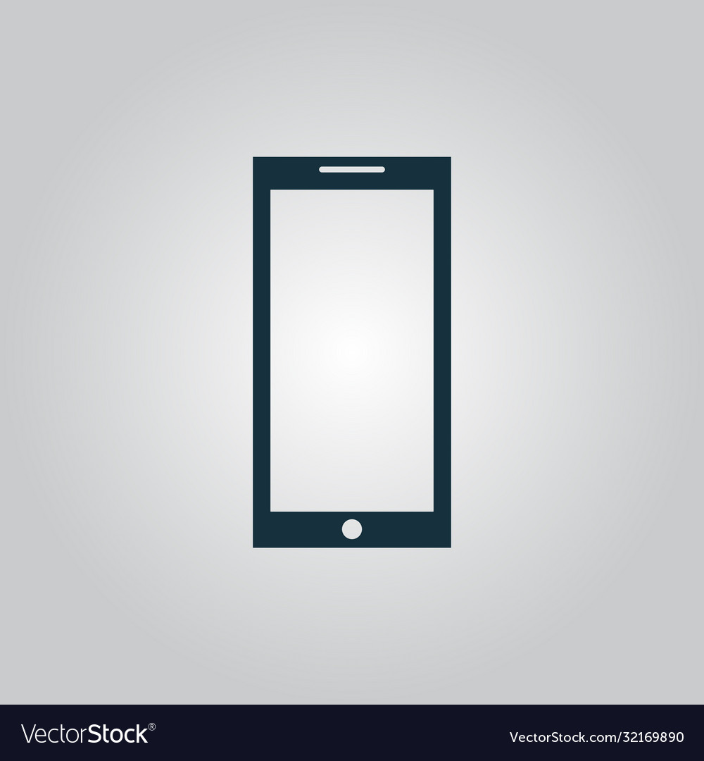 Smartphone icon sign and button