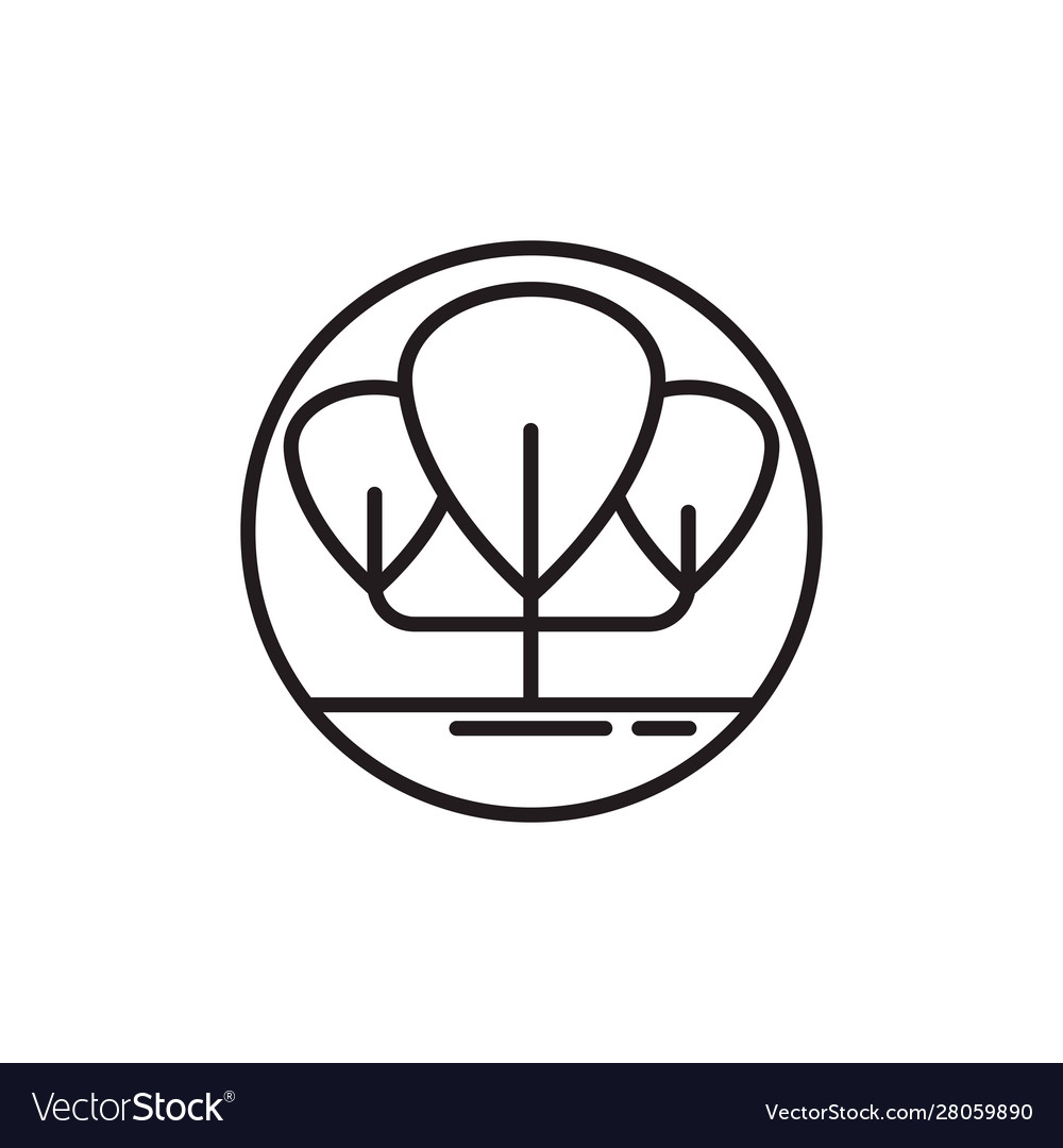 Tree with branches line style