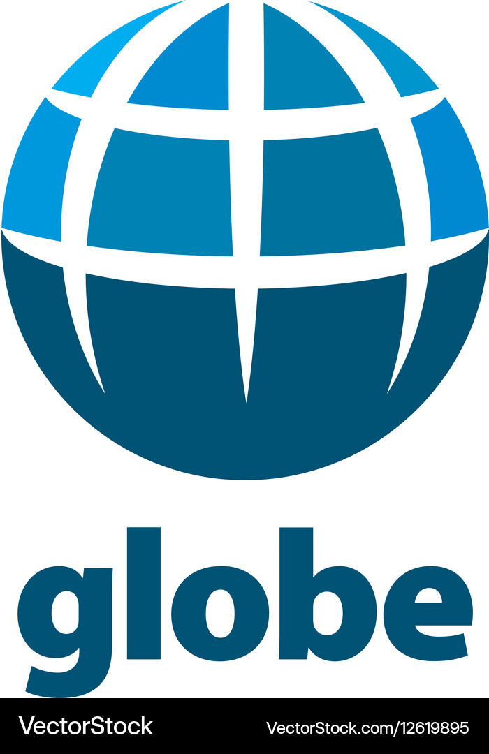 Abstract logo globe Royalty Free Vector Image - VectorStock