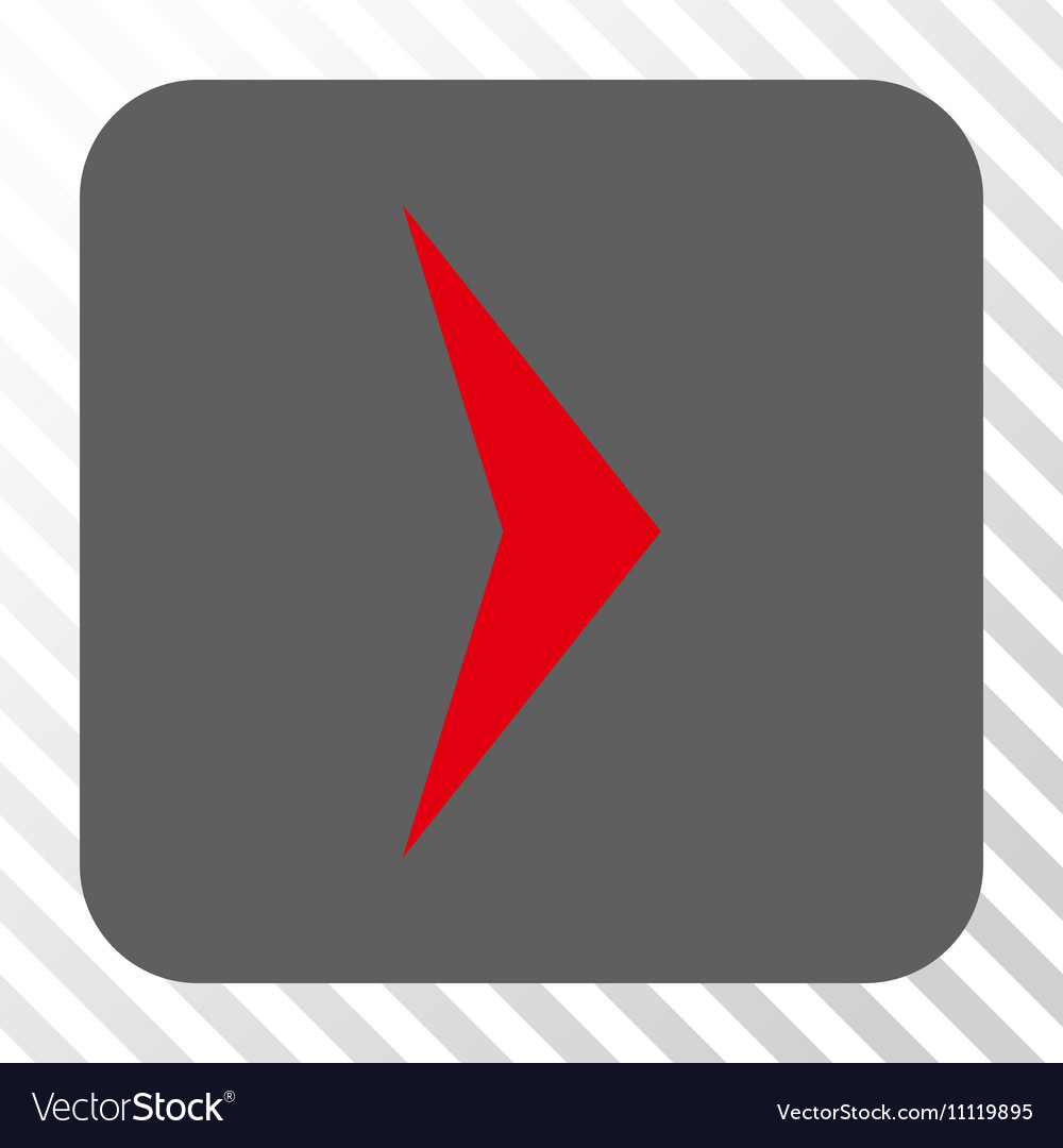 Arrowhead right rounded square button