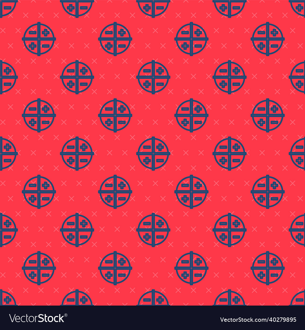 Blue line xyz coordinate system icon isolated