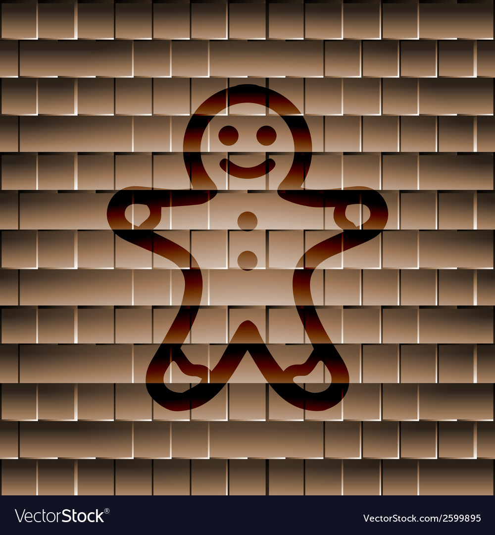 Gingerbread flat modern web button and space