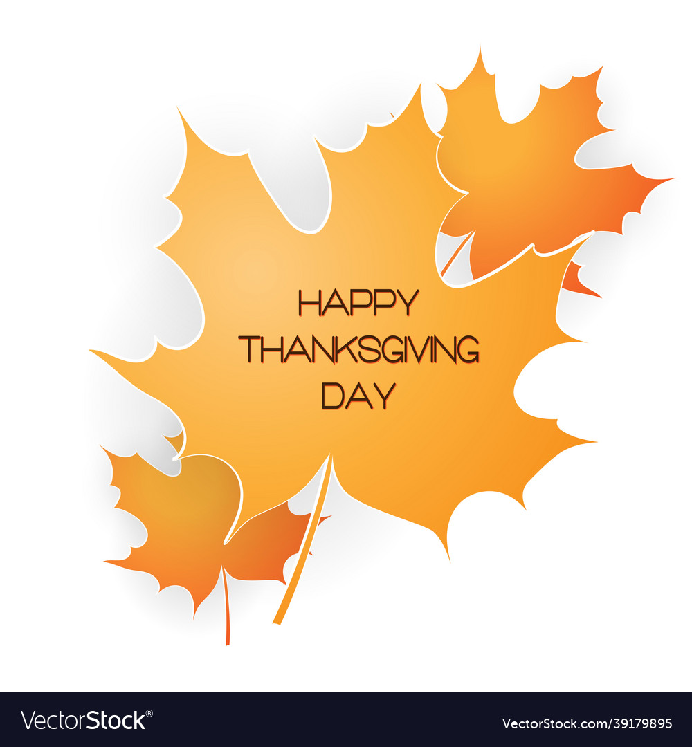 Happy thanksgiving day background with beautiful Vector Image