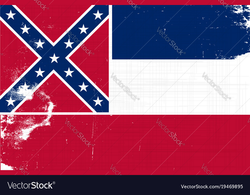 Mississippi grunge flag