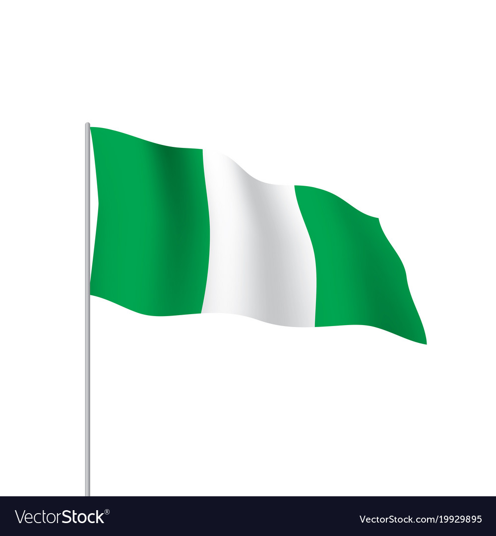 Nigeria flag Royalty Free Vector Image - VectorStock