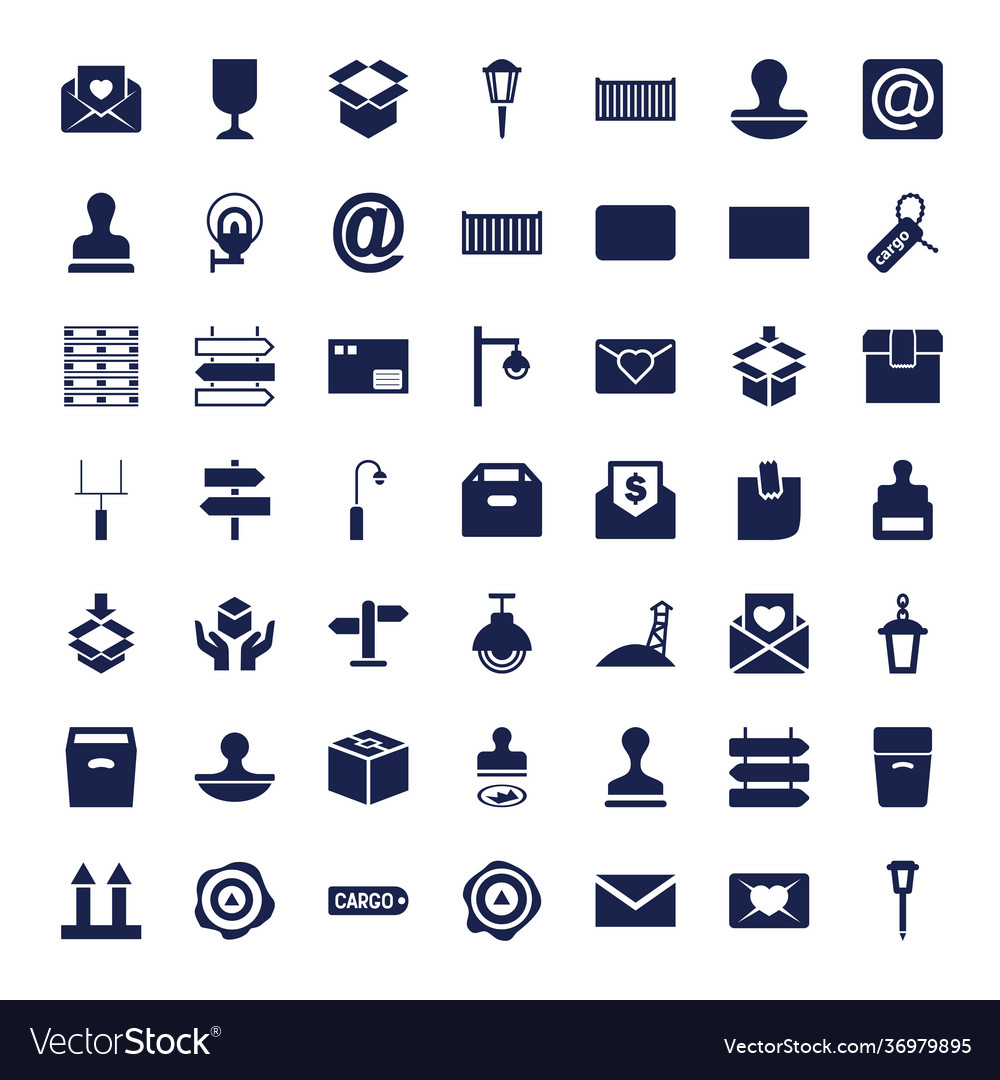 Post icons Royalty Free Vector Image - VectorStock